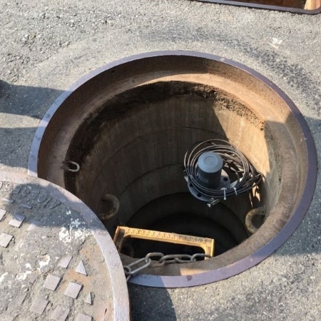 manhole water level monitoring, non-contact ultrasonic sensor